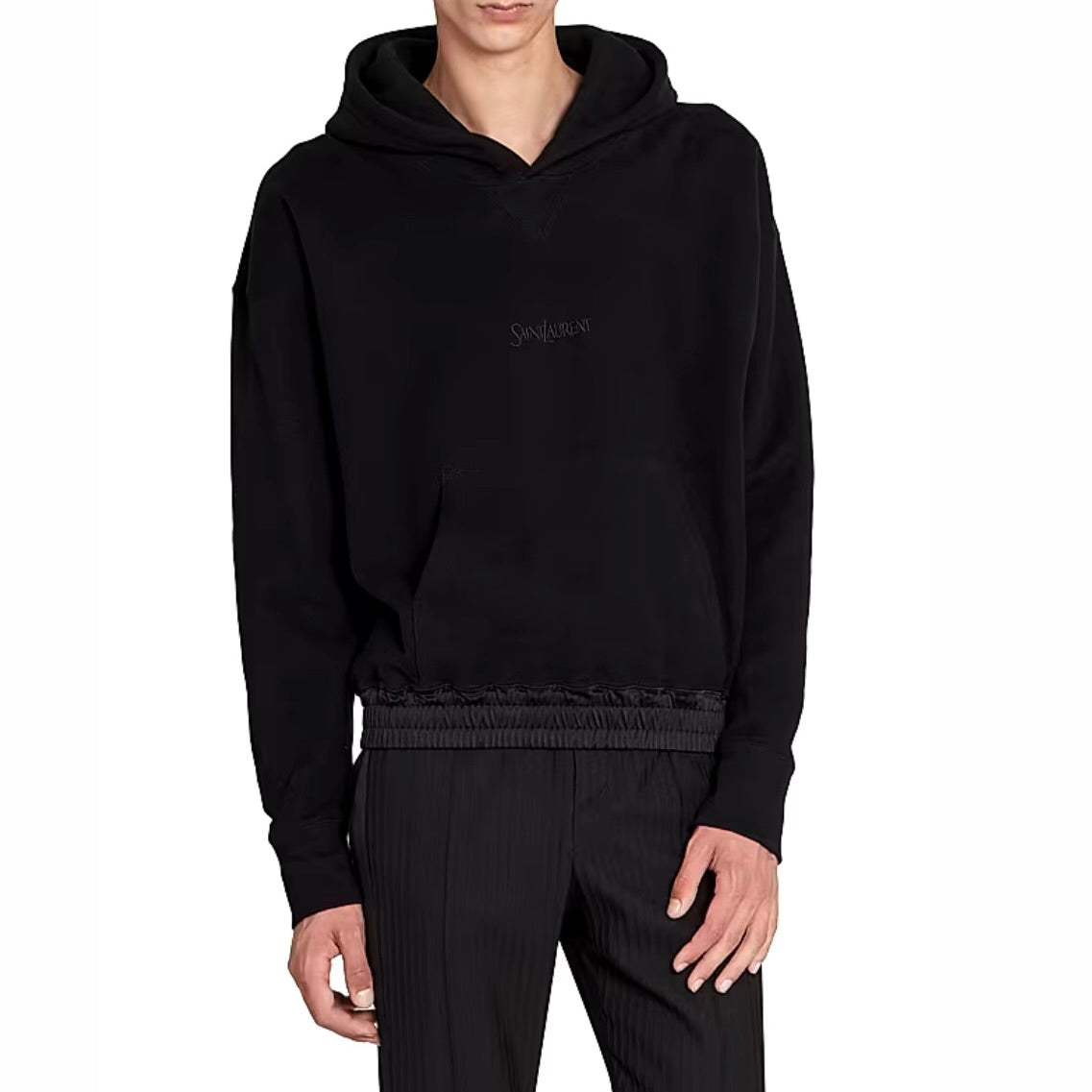 YSL SAINT LAURENT HOODIE BLACK UNISEX