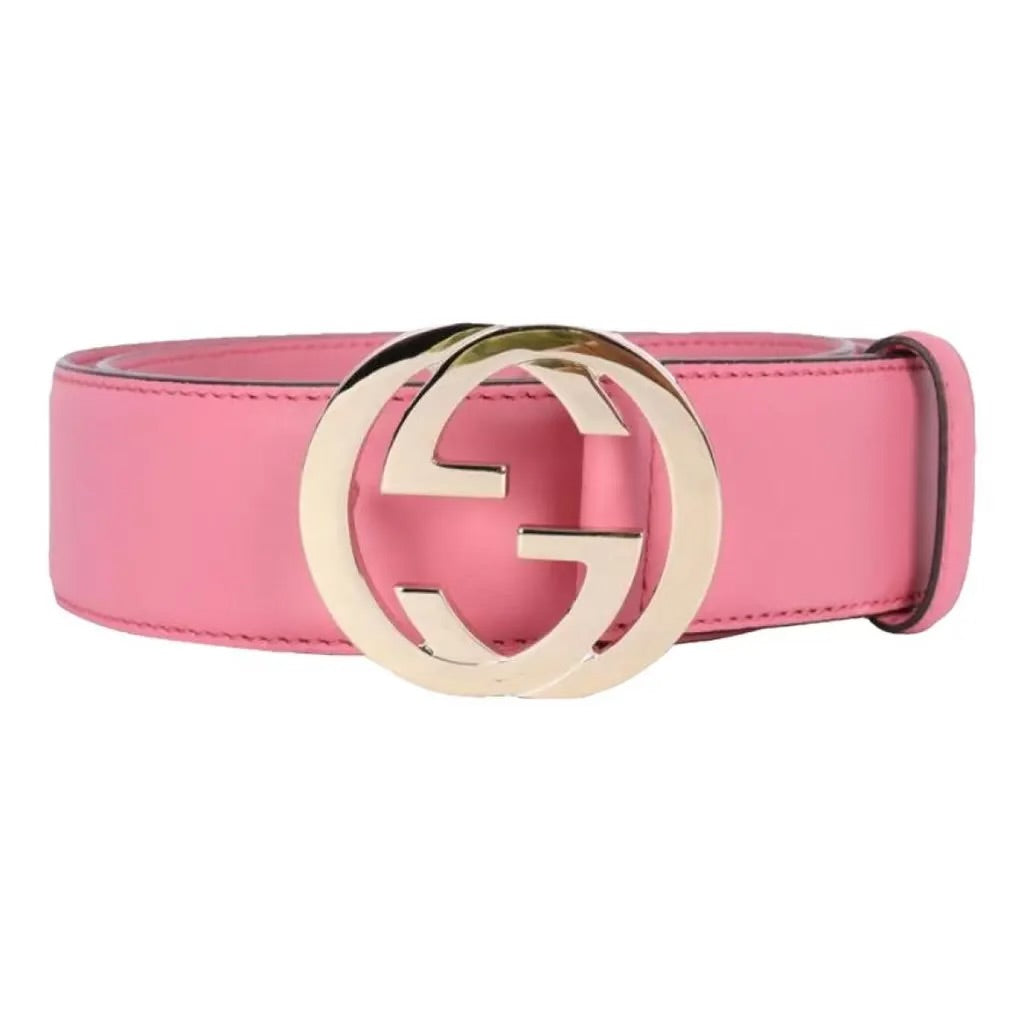 GUCCI INTERLOCKING LEATHER BELT