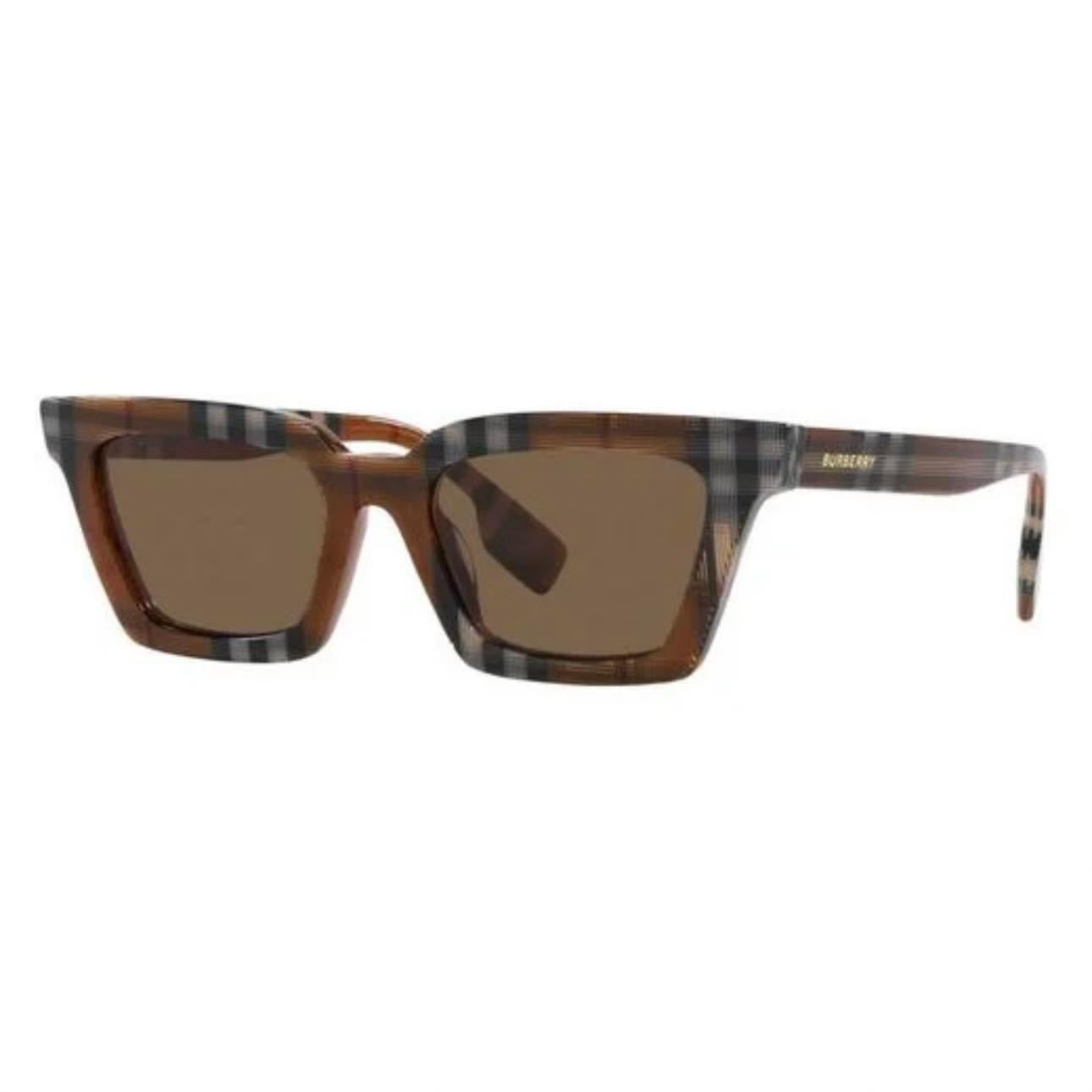 BURBERRY CHECKERED ACETATE  SUNGLASSES