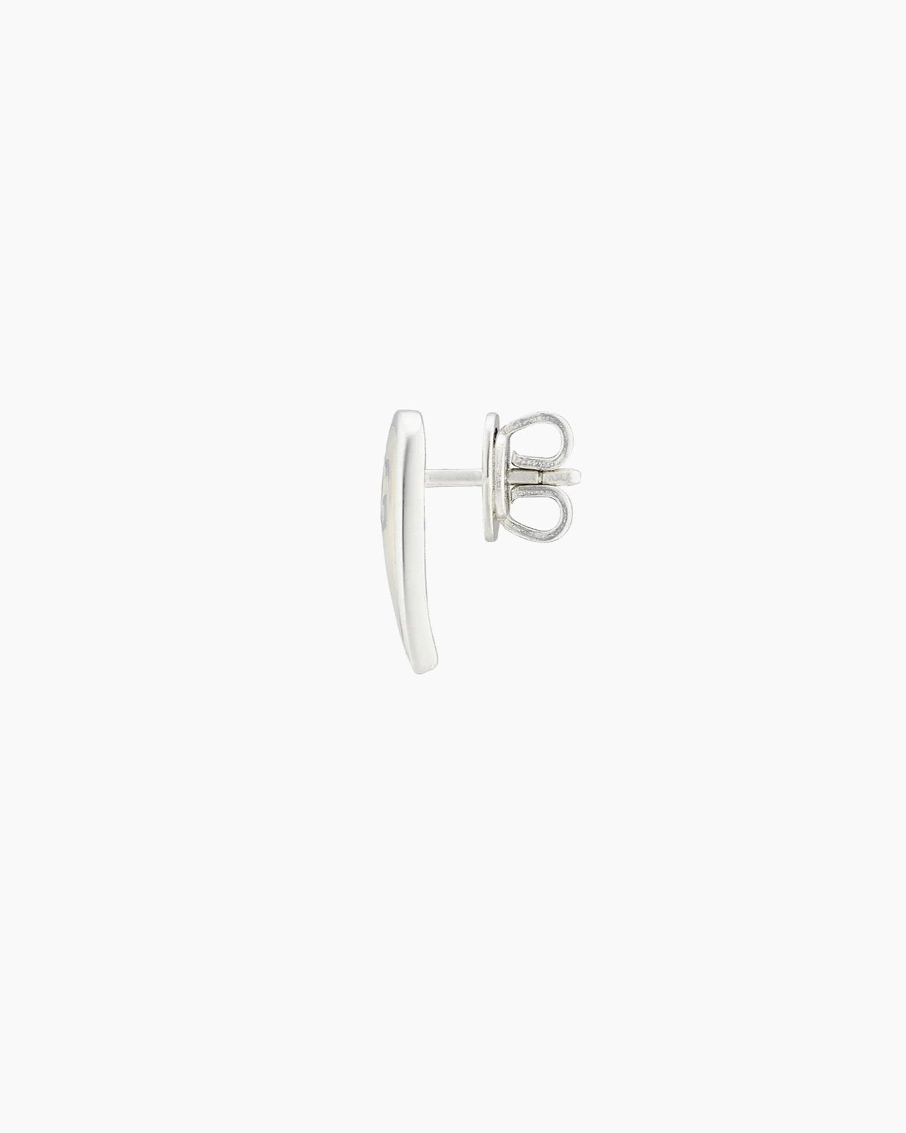 GUCCI GG ENAMEL HEART EARRINGS