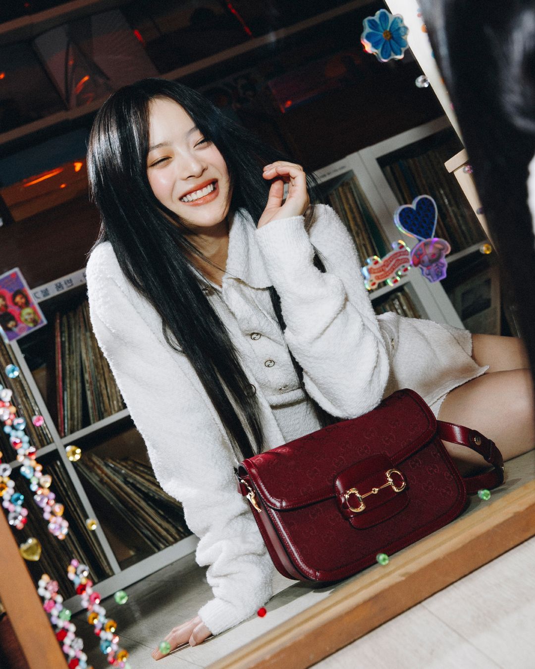 GUCCI GG 1955  HORSEBIT AURA SMALL BAG