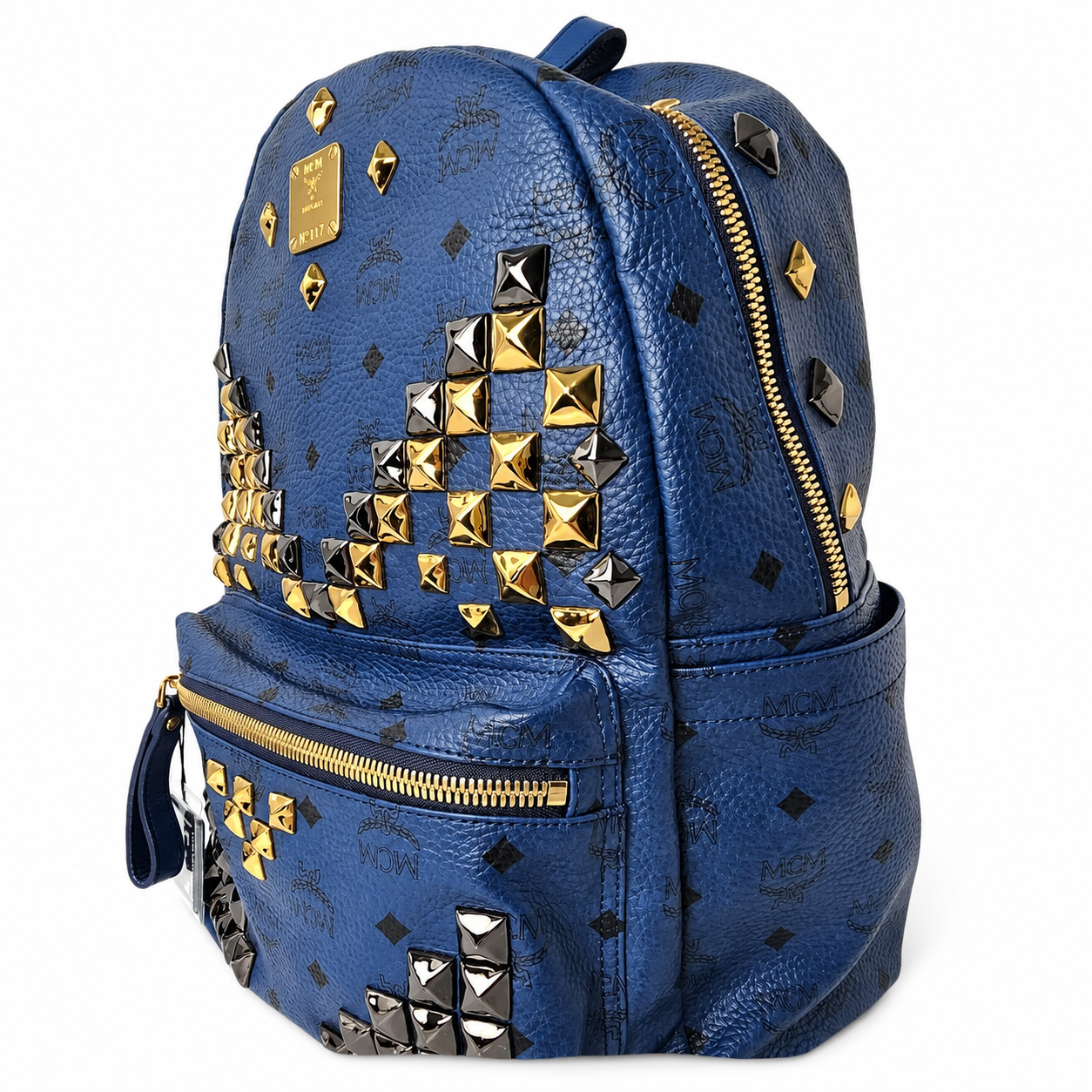 MCM VISETOS STUDDED UNISEX BACKPACK