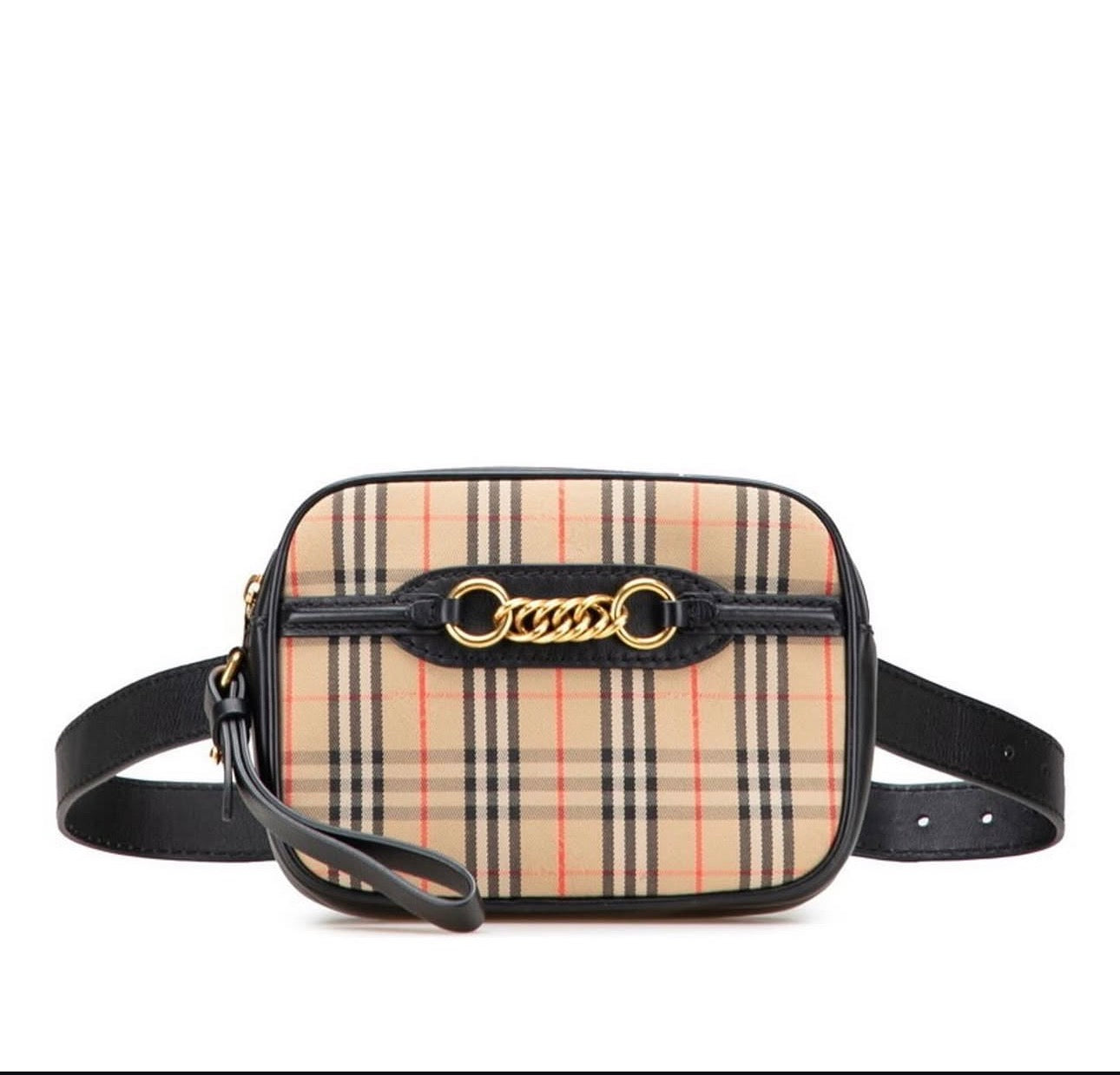BURBERRY BB NOVA CHECK WAIST BELT BAG