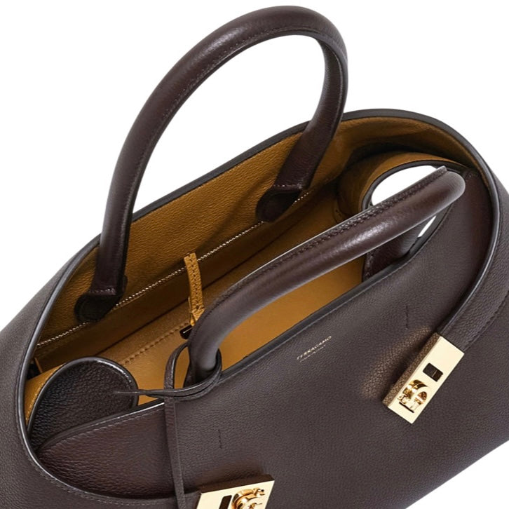 FERRAGAMO HUG BICOLOR HANDBAG