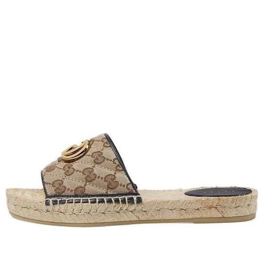 GUCCI ESPADRILLE SLIDES