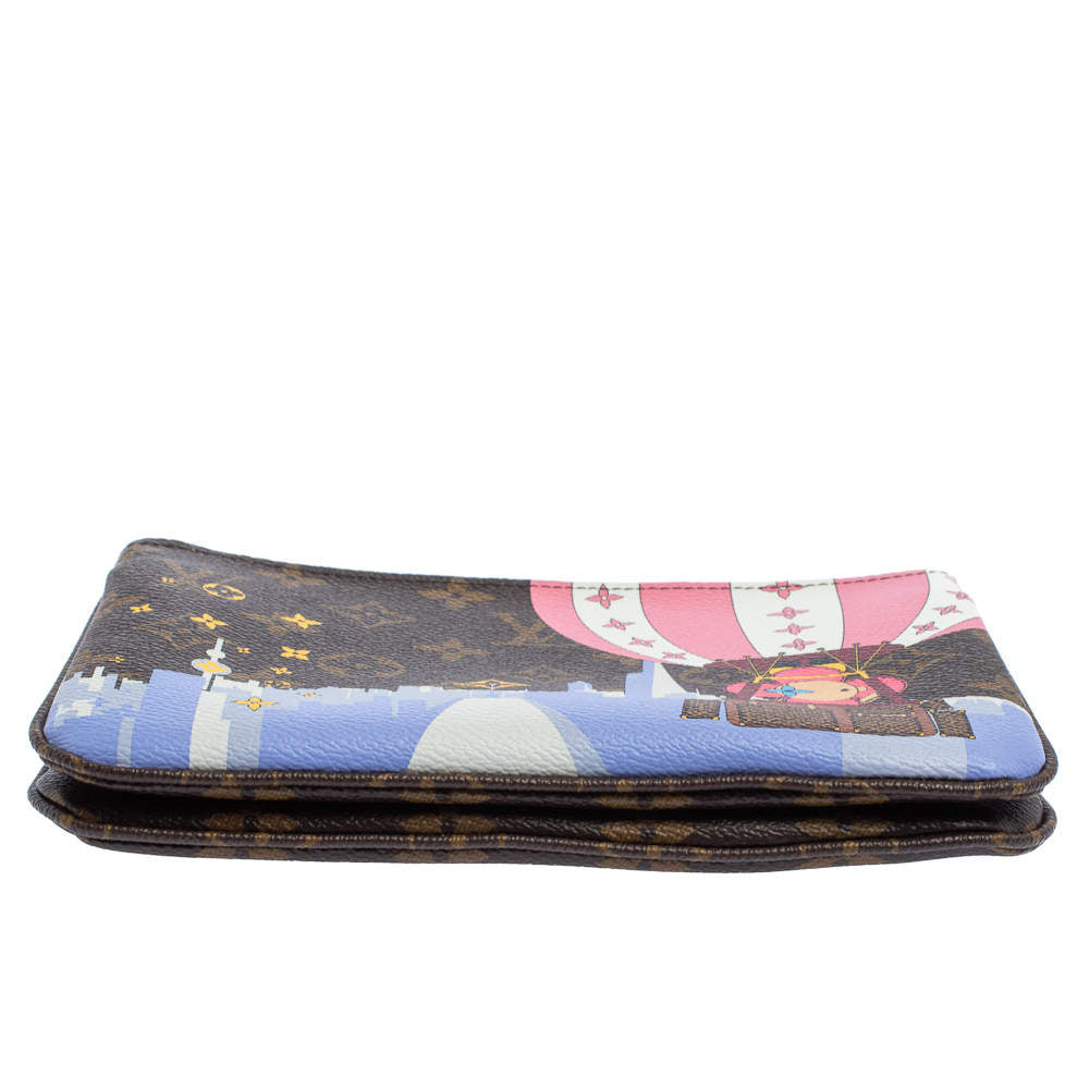 LOUIS VUITTON LV CHRISTMAS LIMITED EDITION DOUBLE ZIP POUCHETTE