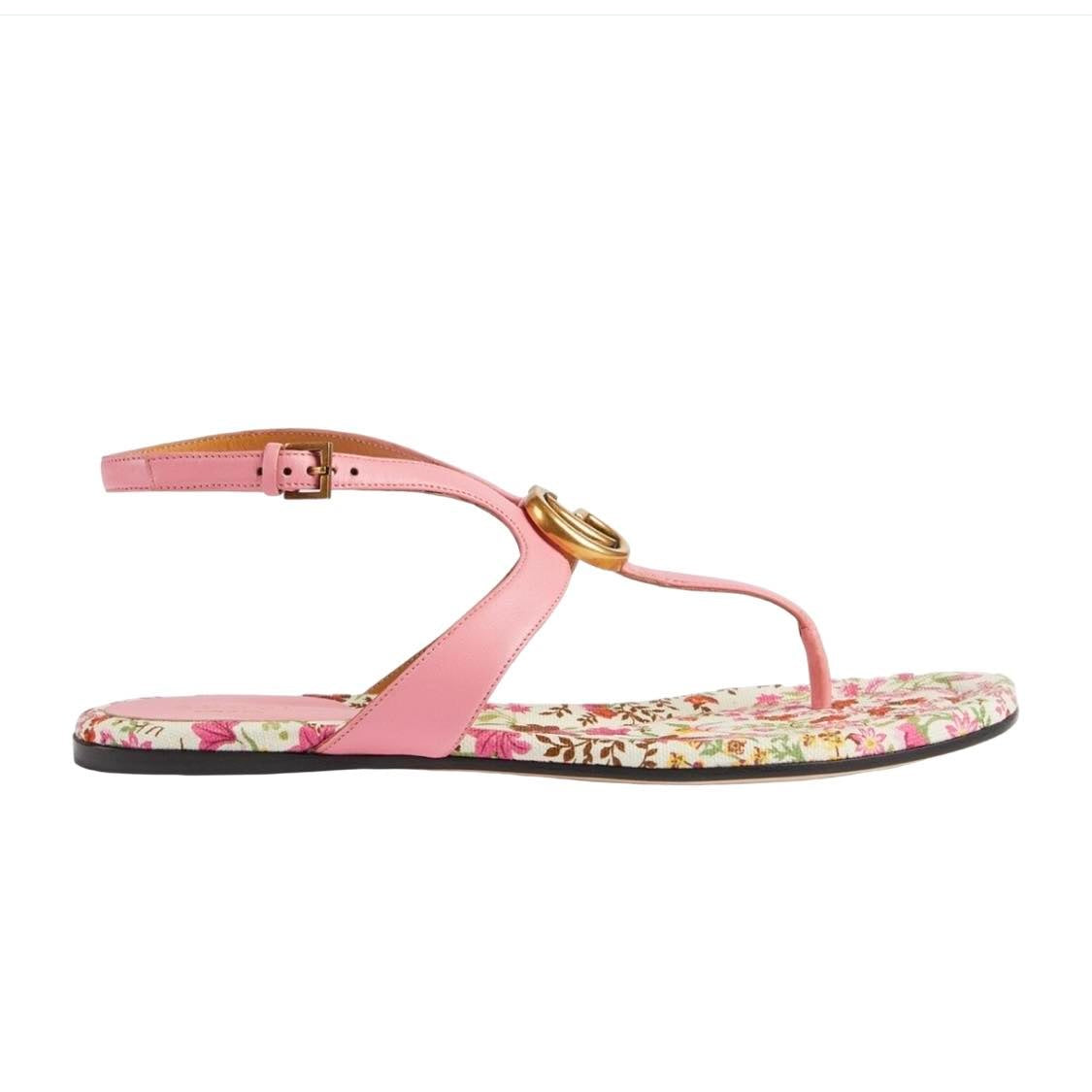 GUCCI DOUBLE G THONG SANDALS