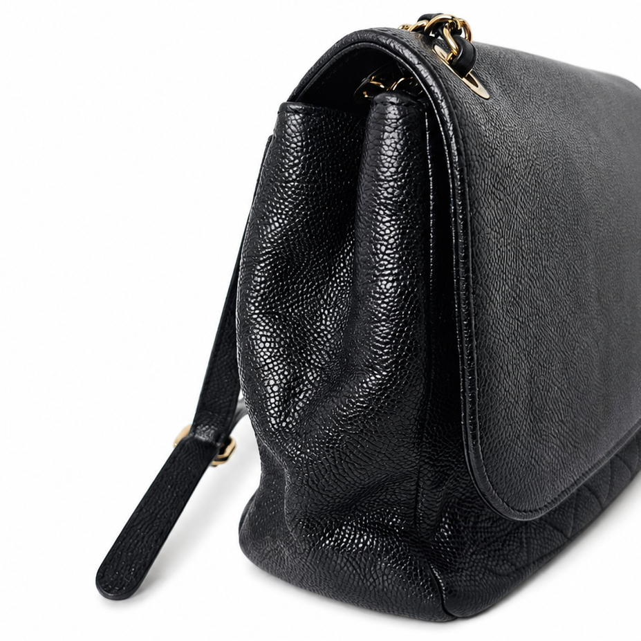 CHANEL CC QUILTED FLAP POCKEY SHOULDER BAG 2 in 1 STYLE