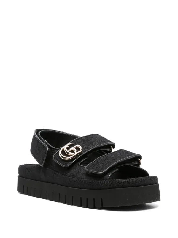 GUCCI DOUBLE GG WOMENS DAD SANDALS