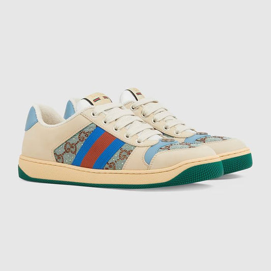 GUCCI GG WOMENS CRYSTAL SCREENER SNEAKERS