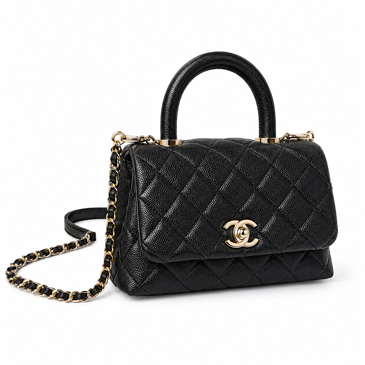 CHANEL CC TOP HANDLE EXTRA MINI CAVIAR