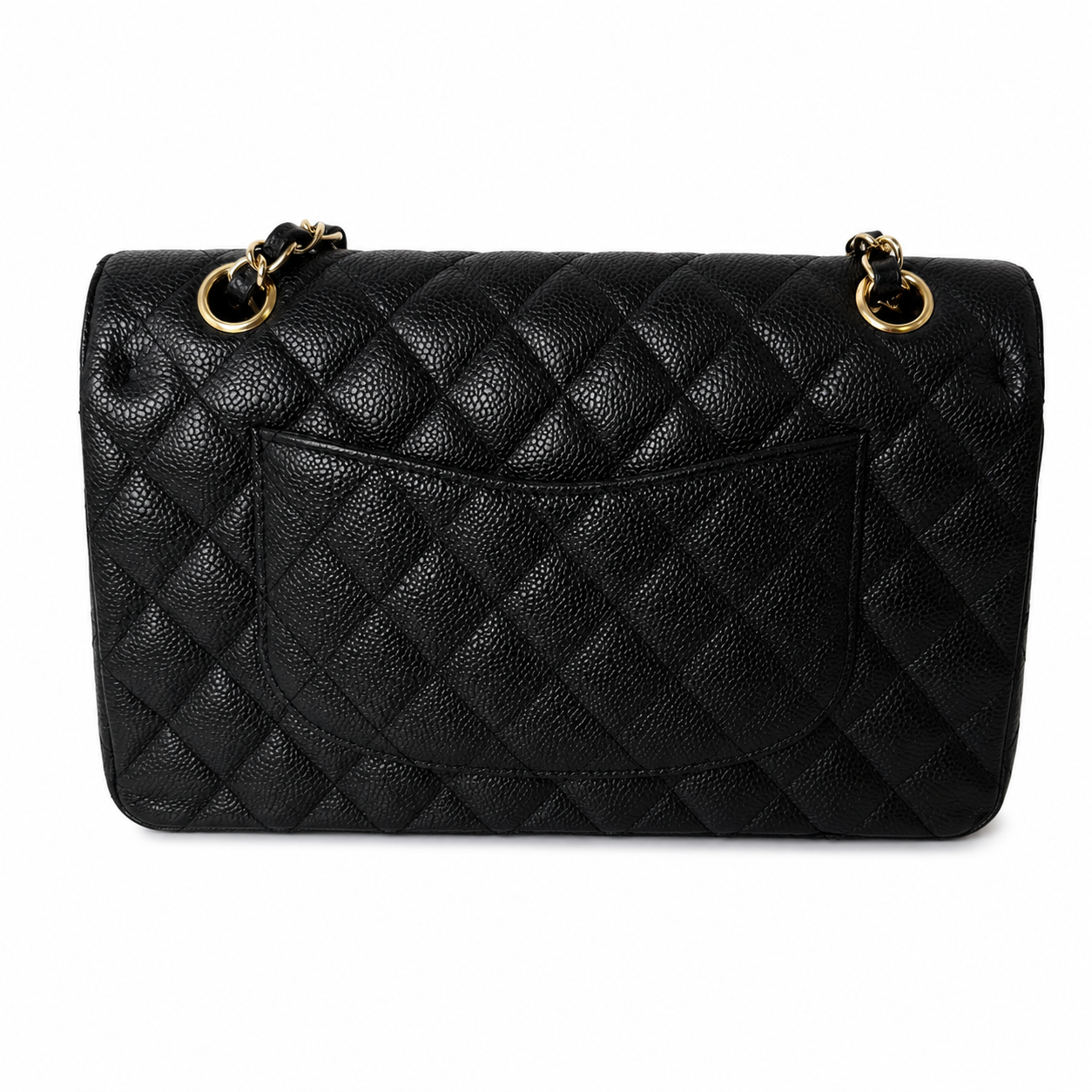 CHANEL CC MEDIUM CAVIAR BLACK WITH GHW