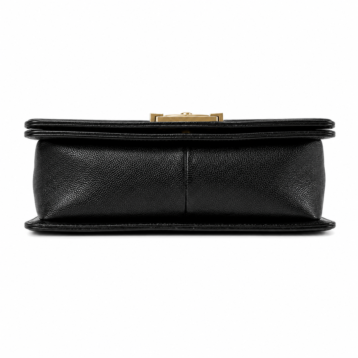 CHANEL CC MEDIUM OLD BOY CHEVRON FLAP CAVIAR