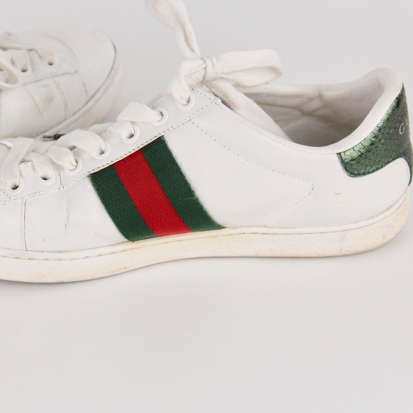 GUCCI ACE EMBROIDERED SNAKE