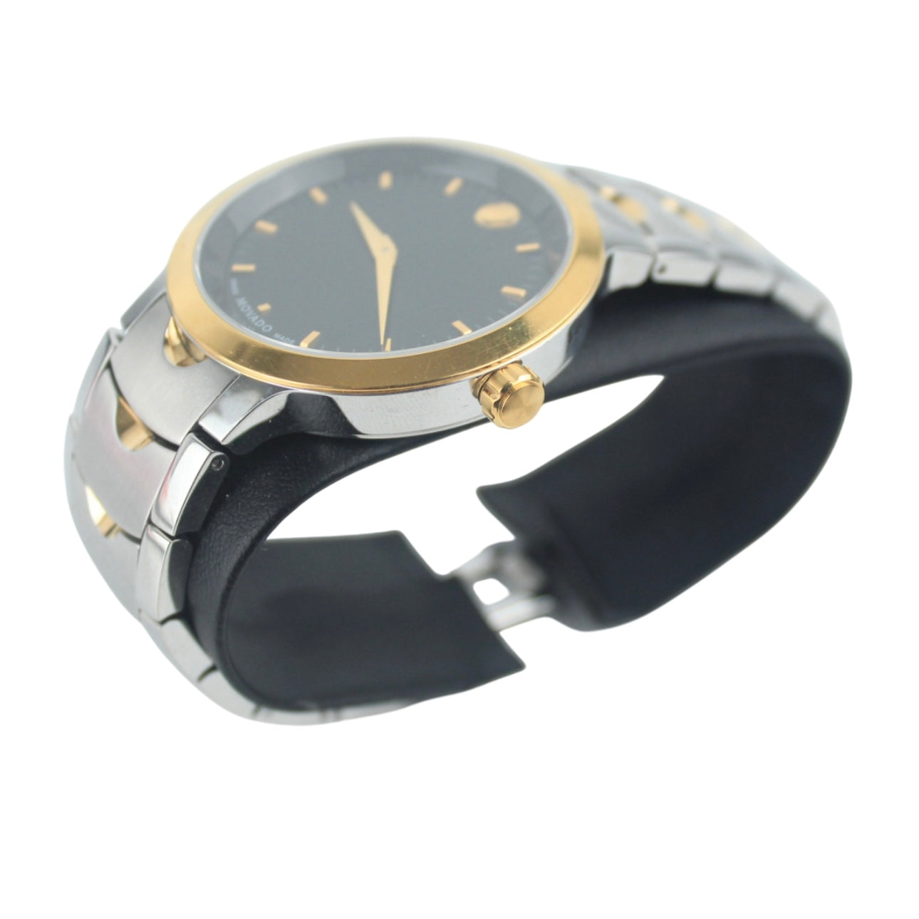 MOVADO LUNO BLACK DIAL MEN’S WATCH