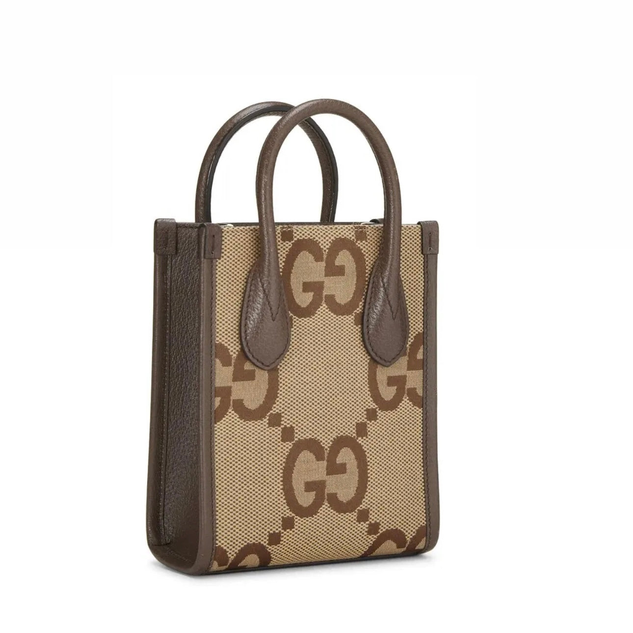 GUCCI JUMBO GG CANVAS MINI VERTICAL TOTE
