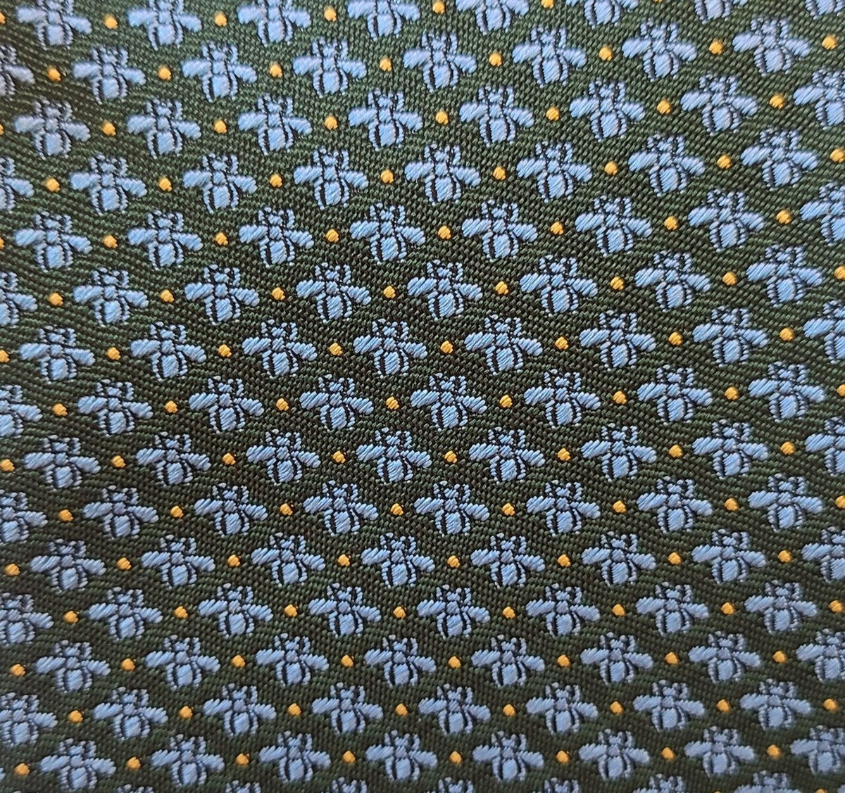 GUCCI GG BEE WOVEN SILK TIE