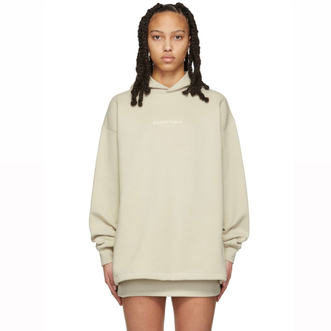 ESSENTIALS BEIGE UNISEX RELAXED HOODIE