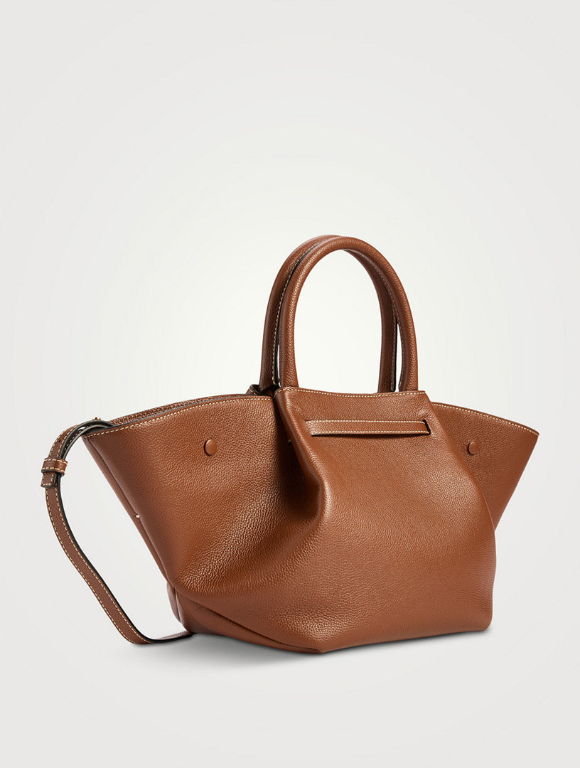 DEMELLIER MIDI NEW YORK LEATHER BAG