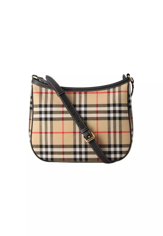 BURBERRY BB CHECK SATCHEL SHOULDER CROSSBODY BAG
