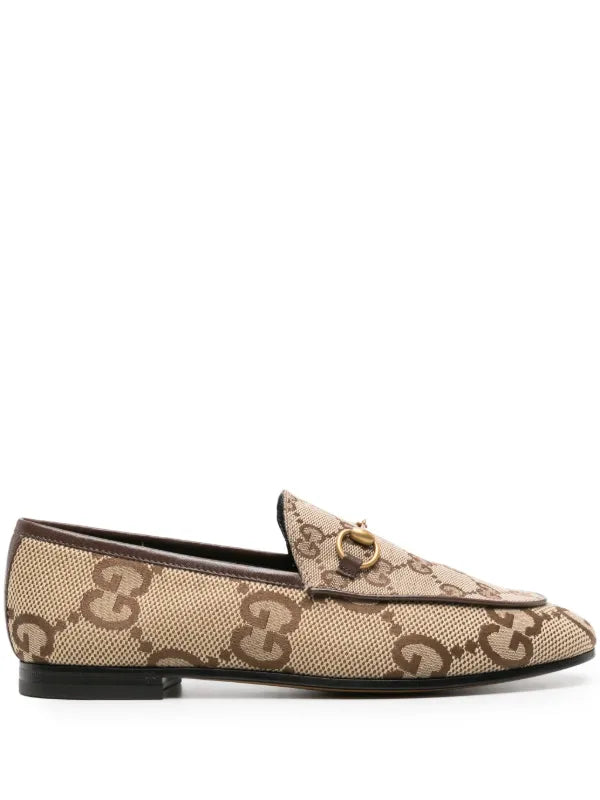 GUCCI GG WOMENS JORDAN JUMBO MONOGRAM LOAFER