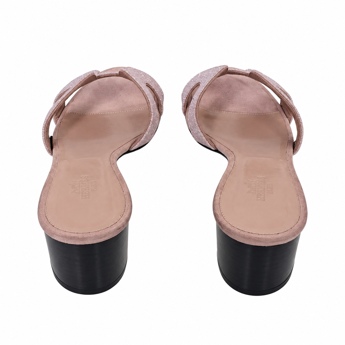 HERMES OASIS GLITTER SANDALS