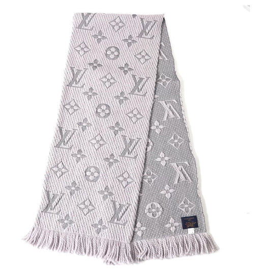 LOUIS VUITTON LOGO MANIA WOOL SILK SCARF