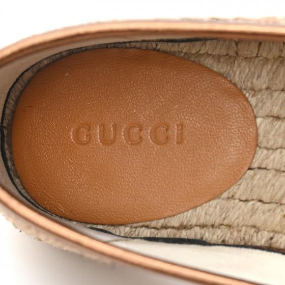 GUCCI BRONZE ESPADRILLE