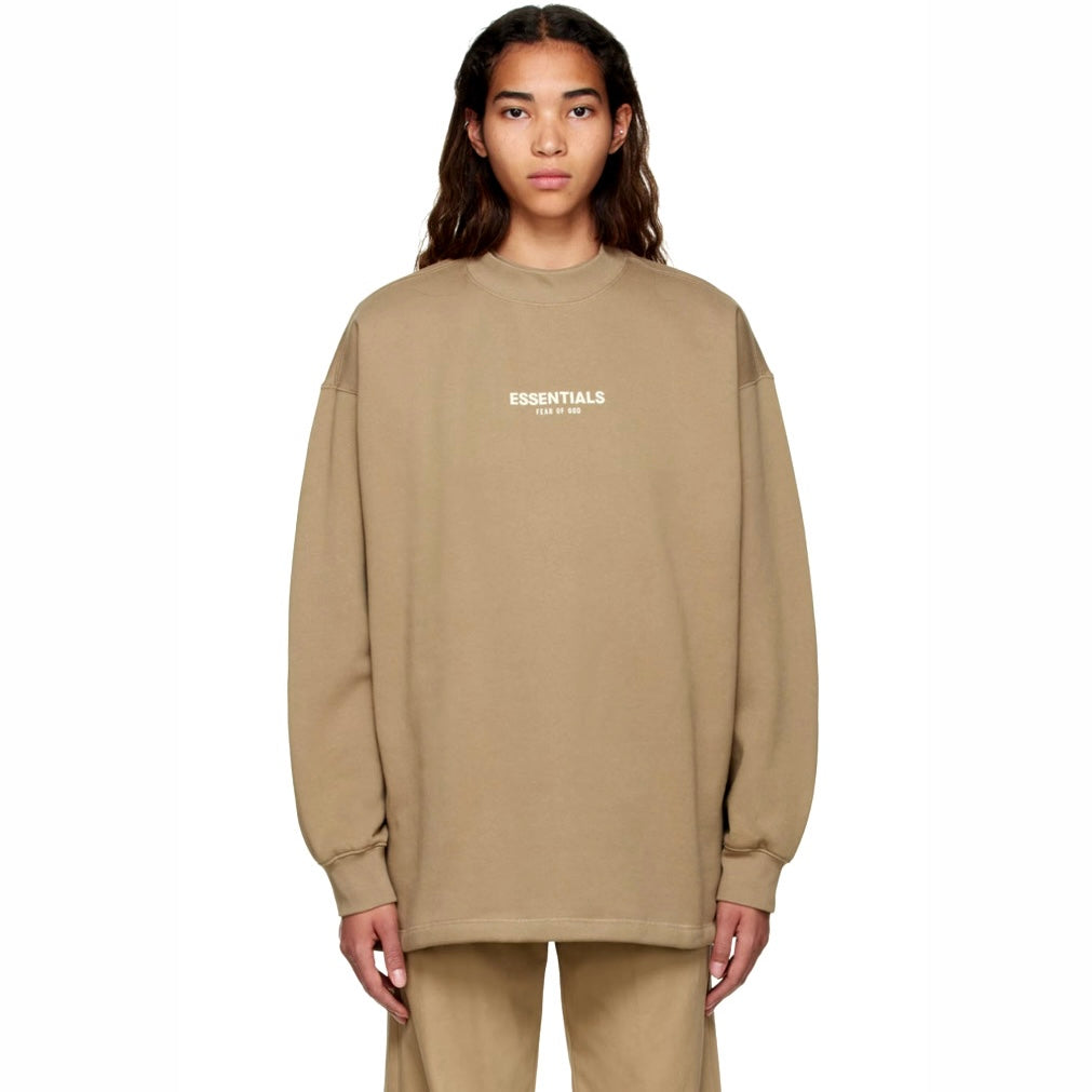 ESSENTIALS TAN UNISEX COTTON SWEATSHIRT