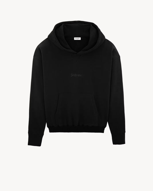 YSL SAINT LAURENT HOODIE BLACK UNISEX