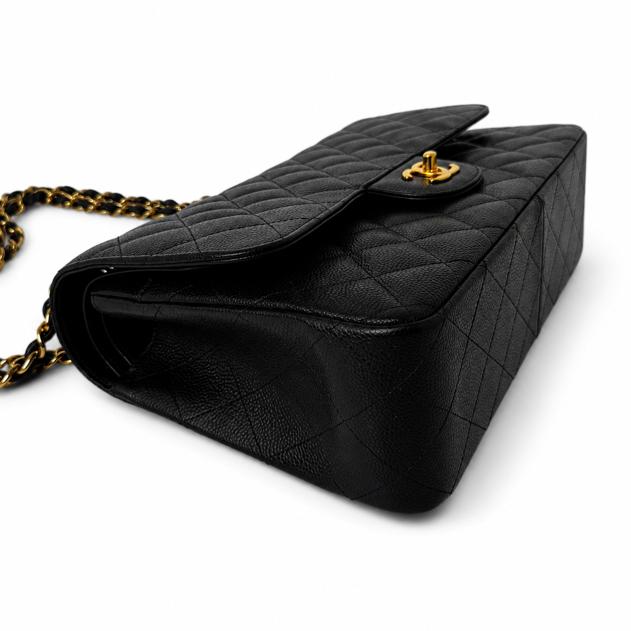 CHANEL CC JUMBO FLAP CAVIAR GHW
