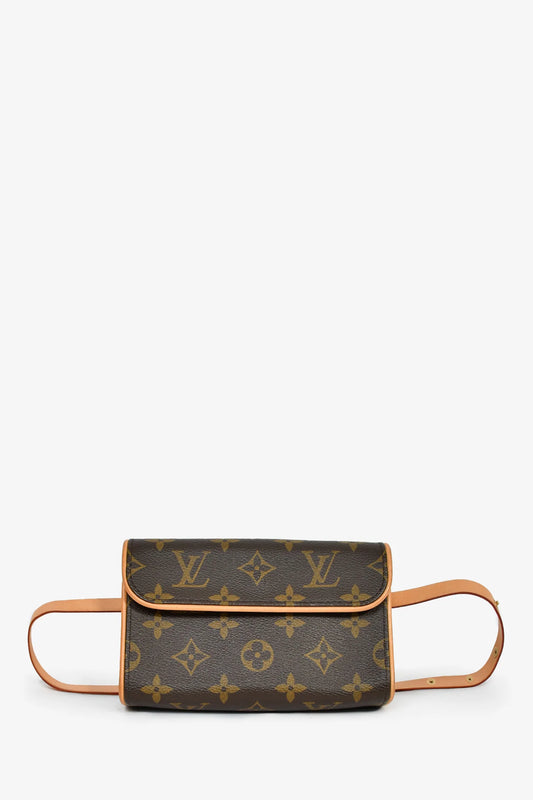 LOUIS VUITTON LV MONOGRAM CANVAS POCHETTE FLORENTINE BELT BAG