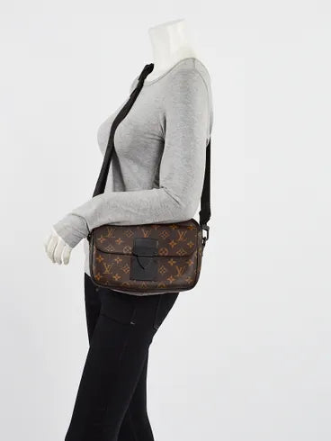 LOUIS VUITTON LV MACASSAR S LOCK MESSENGER CROSSBODY BAG UNISEX