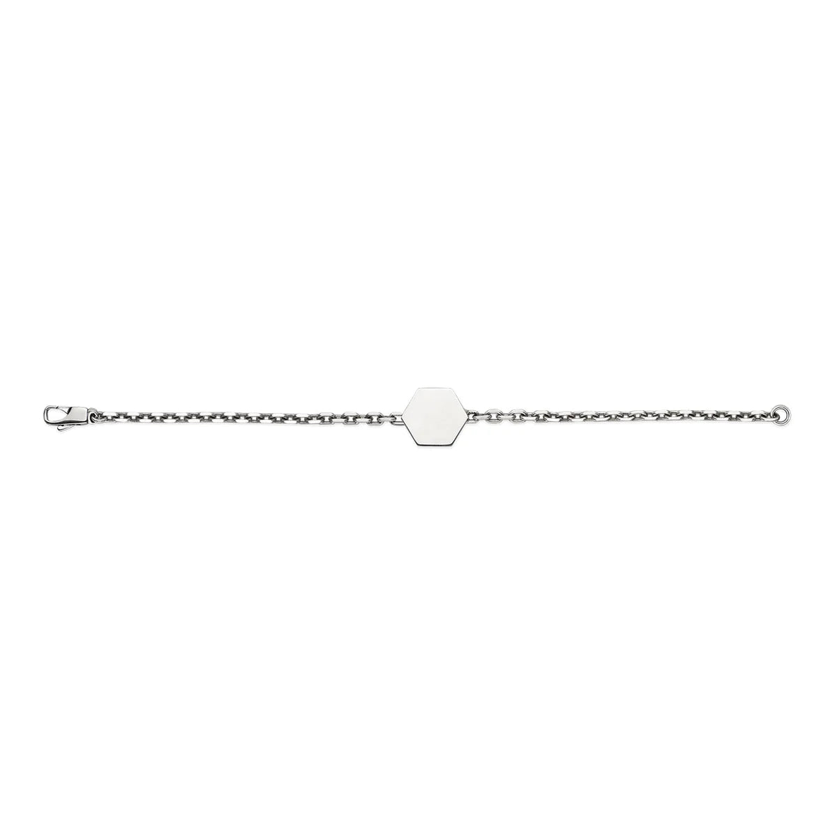 GUCCI GG STERLING SILVER TRADEMARK  BRACELET