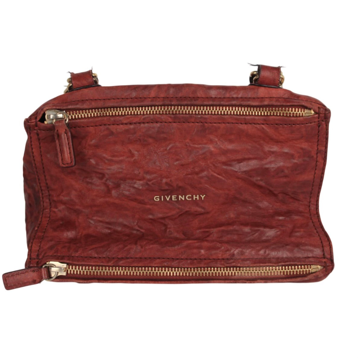 GIVENCHY PANDORA TUMBLED LEATHER HANDBAG