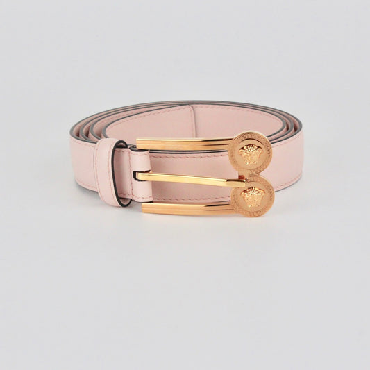 VERSACE PINK Belt Calf Leather