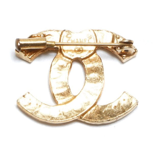 CHANEL RHINESTONE CC BROOCH