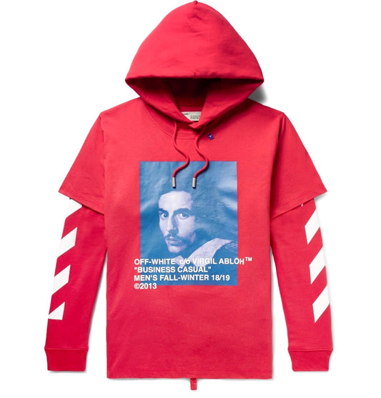 OFF WHITE BERNINI HOODIE RED