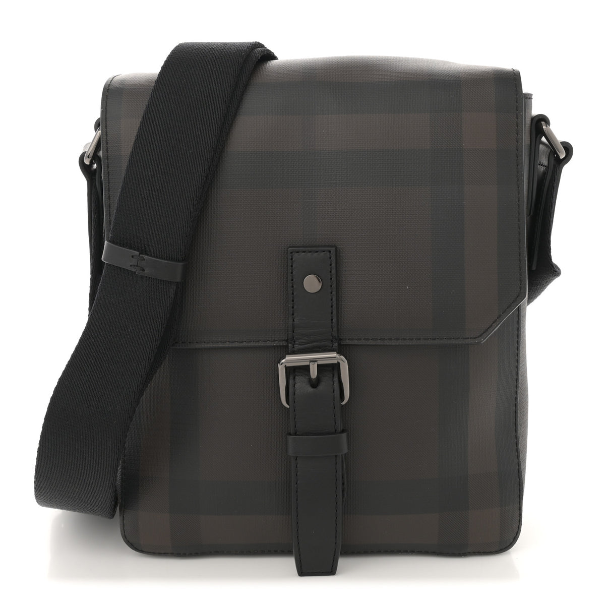 BURBERRY BB SMOKED CHECK VAUGHAN CROSSBODY UNISEX BAG