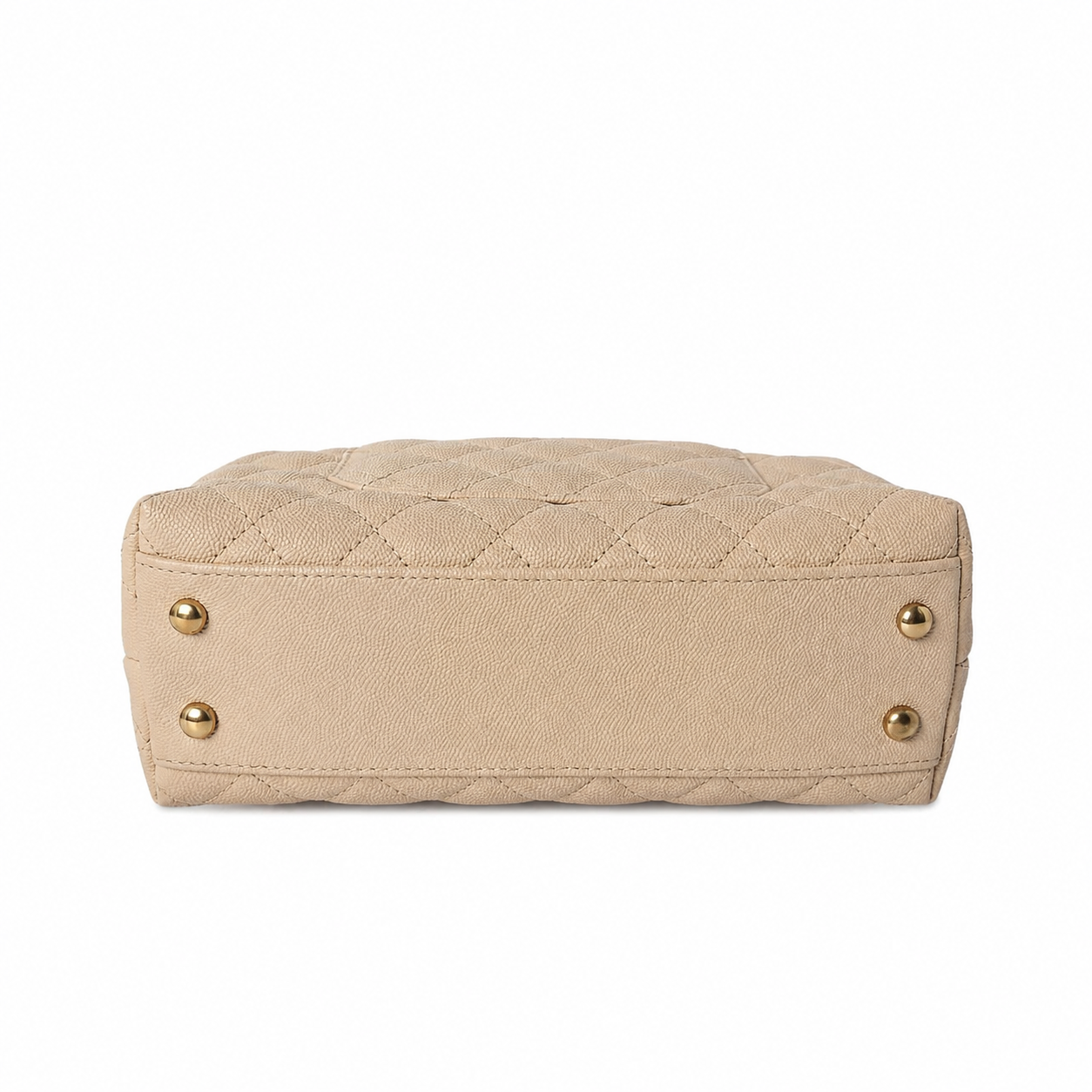 CHANEL CC TOP HANDLE MINI CAVIAR BEIGE