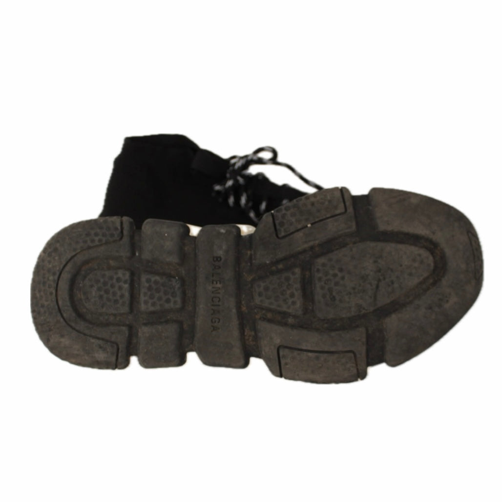 BALENCIAGA BLACK AND WHITE SPEED TRAINERS