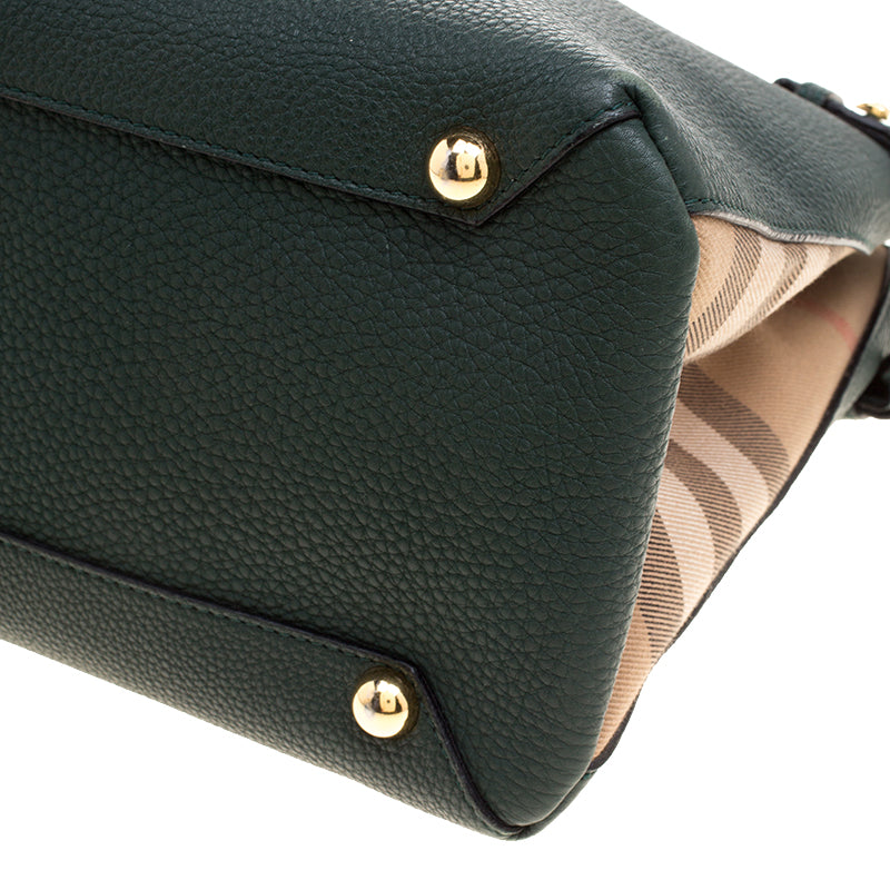 BURBERRY BB BANNER CHECK MEDIUM TOTE BAG