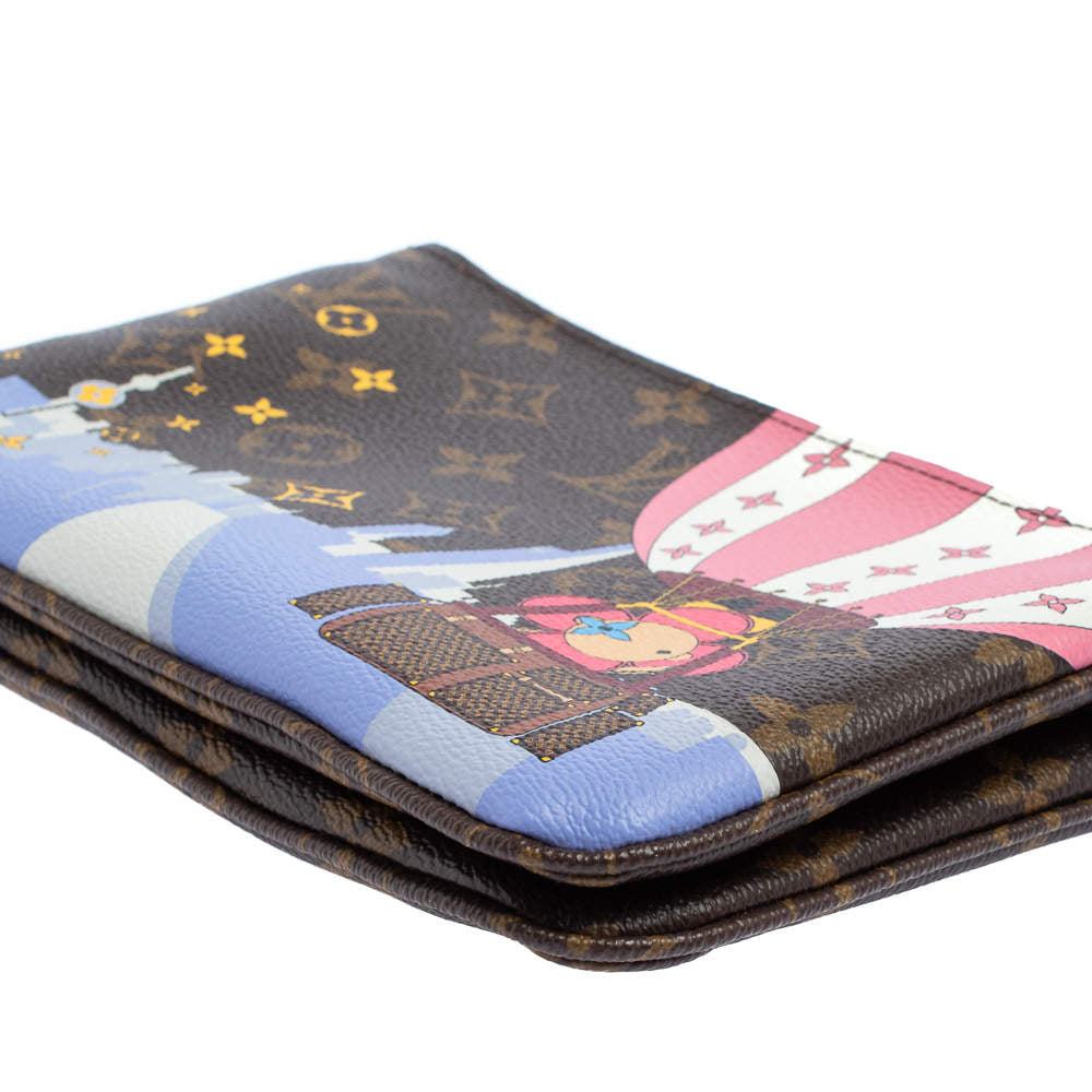 LOUIS VUITTON LV CHRISTMAS LIMITED EDITION DOUBLE ZIP POUCHETTE