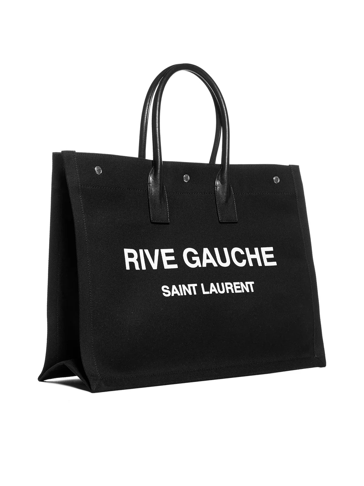 YVES SAINT LAURENT YSL RIVE GAUCHE  BLACK LARGE TOTE