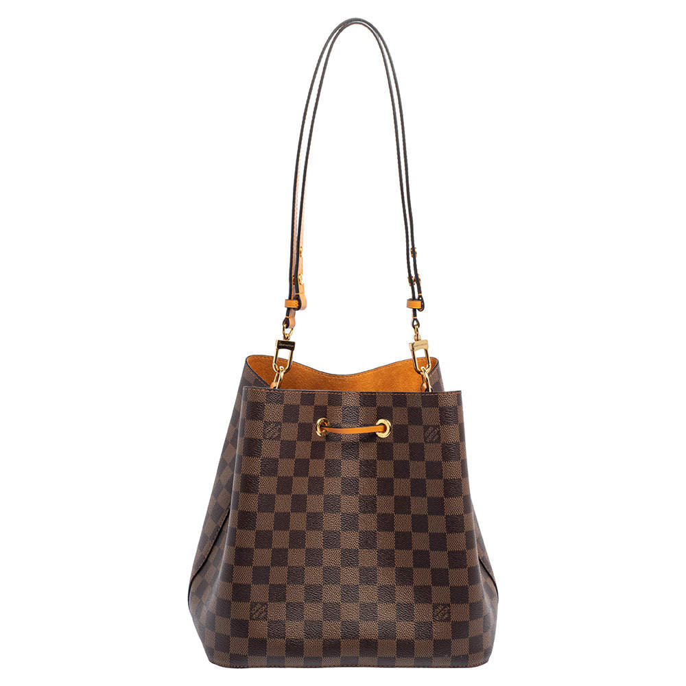 LOUIS VUITTON NEO NOE MUSTARD COLOUR DAMIER EBENE BAG
