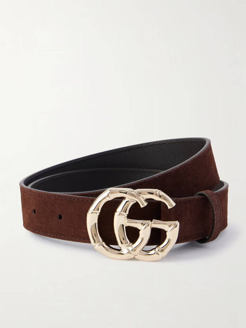 GUCCI GG SUEDE UNISEX BELT