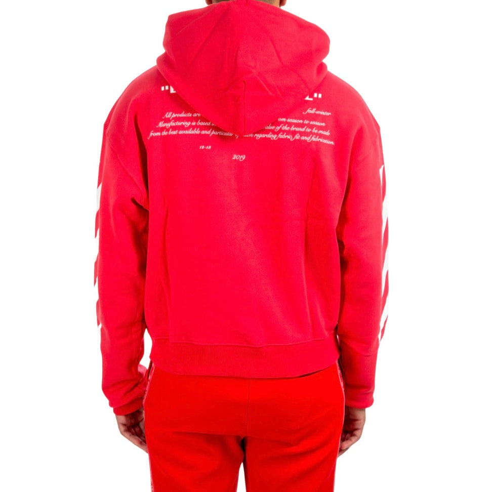 OFF WHITE BERNINI HOODIE RED