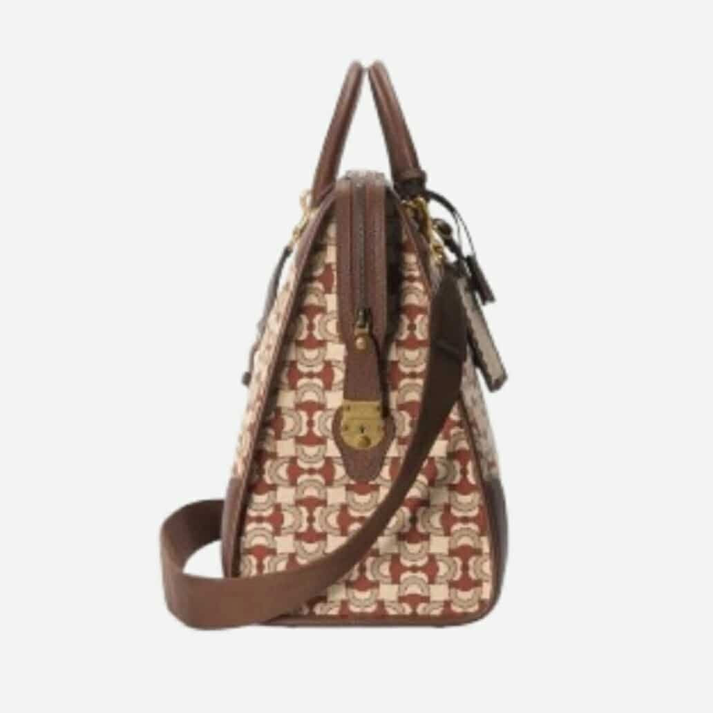 GUCCI INTERLOCKING G JACQUARD DUFFLE BAG
