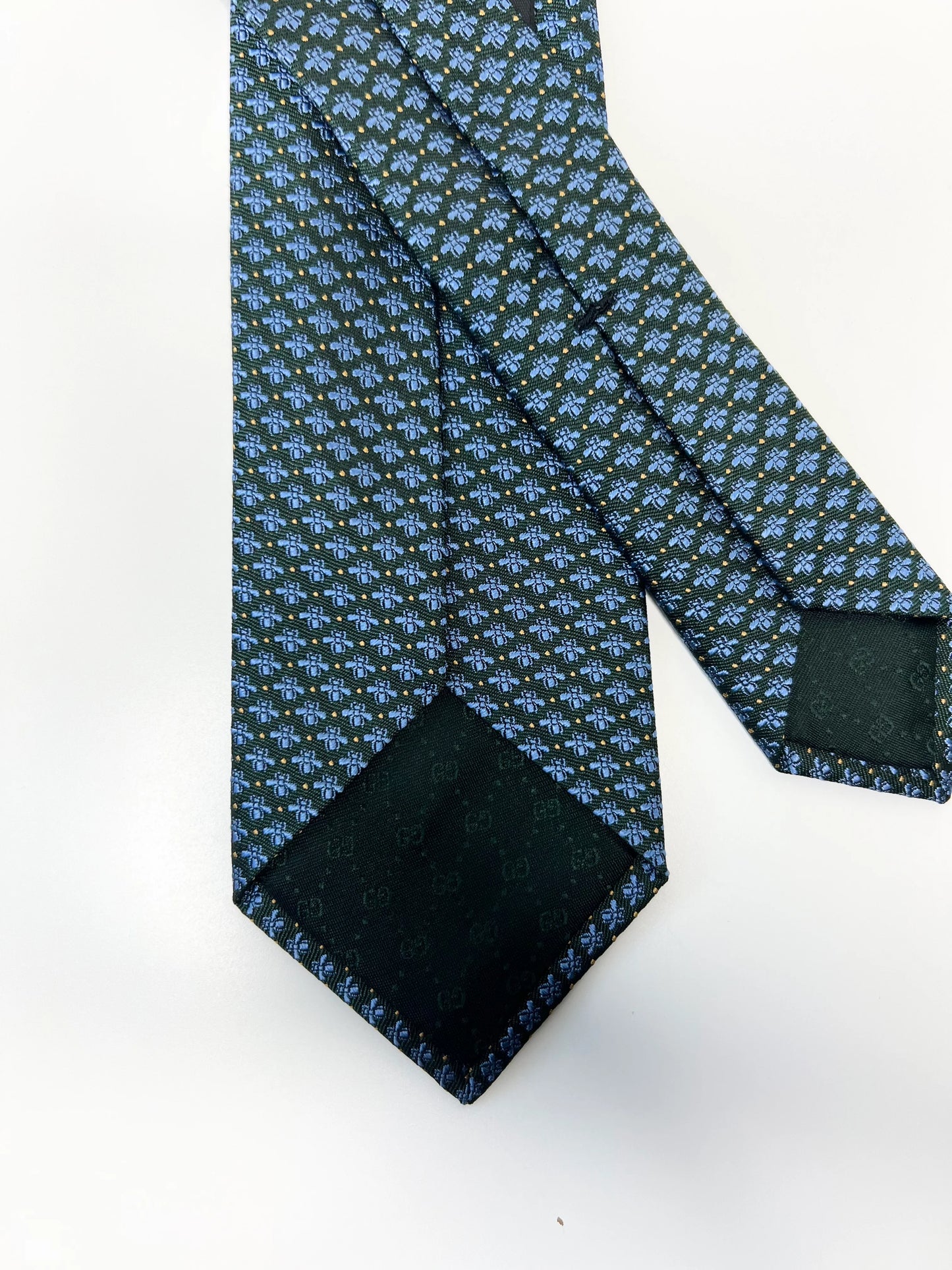 GUCCI GG BEE WOVEN SILK TIE