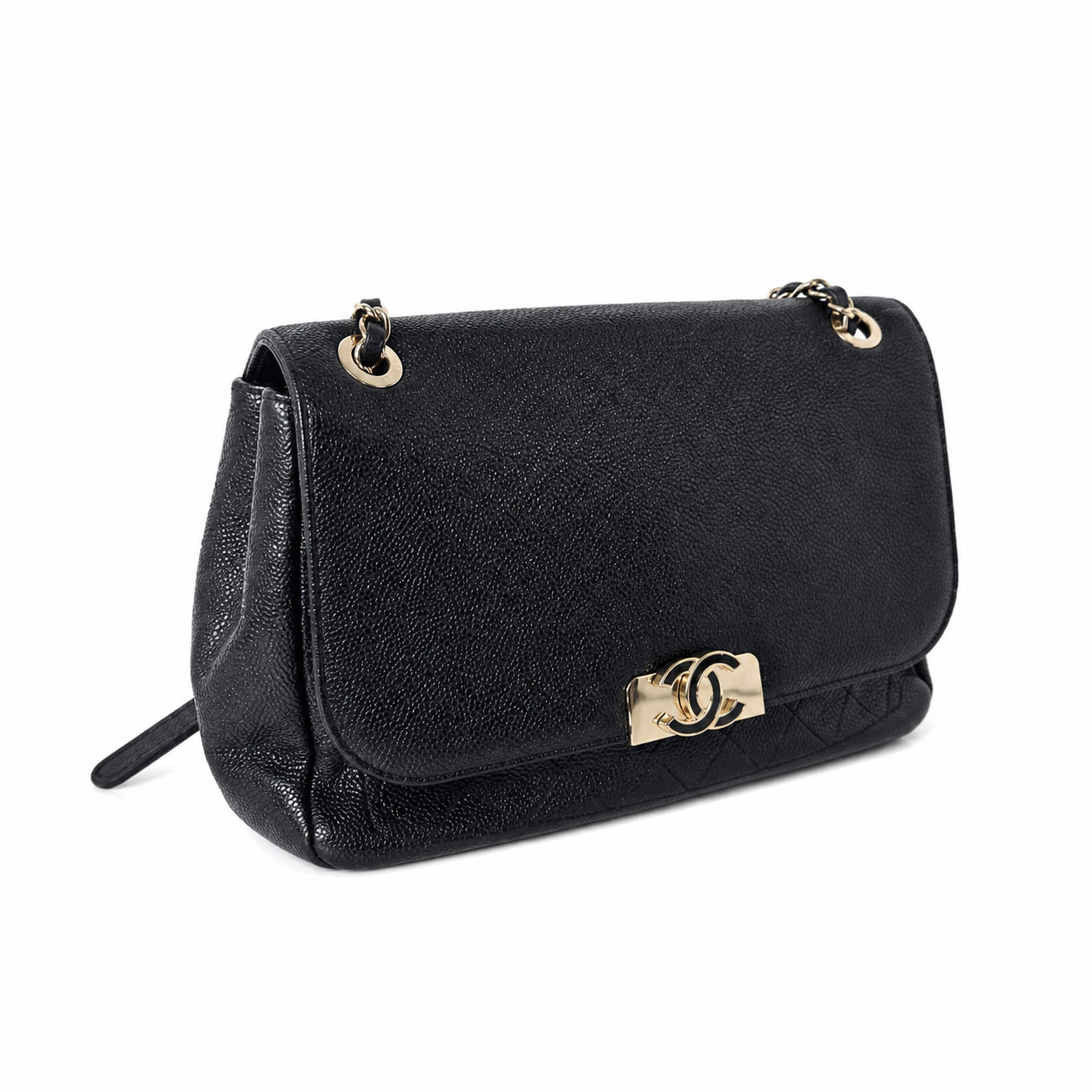 CHANEL CC QUILTED FLAP POCKEY SHOULDER BAG 2 in 1 STYLE